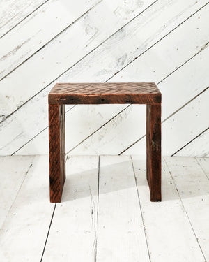 solid wood stool
