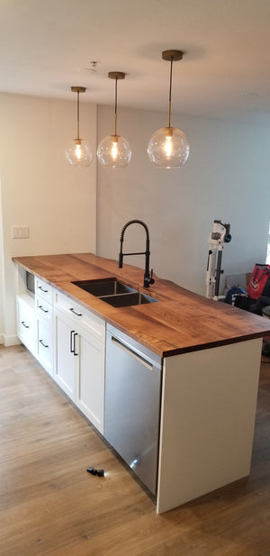 Live Edge Black Walut Island Counter 3