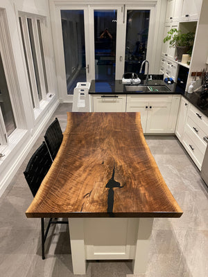 Live Edge Black Walut Island Counter 2