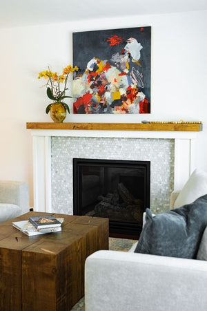 Reclaimed Oak Mantel 2
