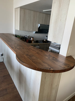 Oiled Walnut Fir Bar Counter 1