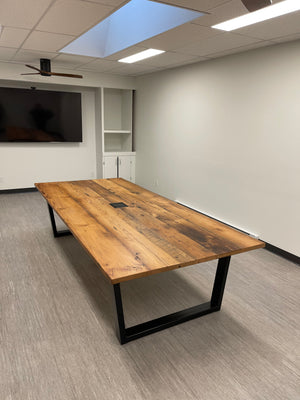 Quadra Conference Table in Rustic Fir 6