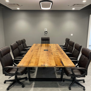 Quadra Conference Table in Rustic Fir 1