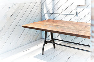 Cast Iron Leg-Dining Table - Reclaimed Fir 2