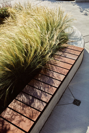 modern outdoor bench