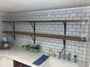 Walnut Kitchen Shelves 1