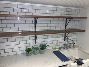 Walnut Kitchen Shelves 2
