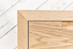Powder Room White Oak Vanity 3