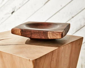 Hand carved Walnut Bowl 1
