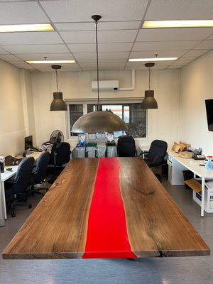 Walnut Epoxy River Conference Table