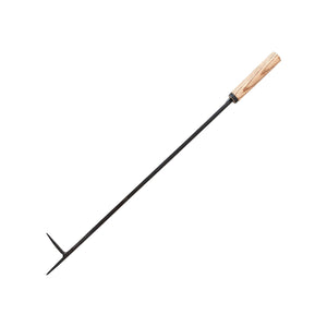 Oak & Iron Fire Poker With Hook