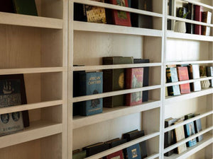 Custom wood bookshelf gallery