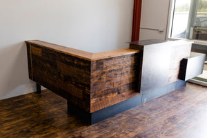 Industrial Rustic Reception Desk 3