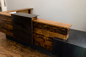 Industrial Rustic Reception Desk 4