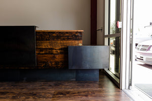 Industrial Rustic Reception Desk 7