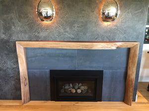 Live-edge Walnut Mantel1