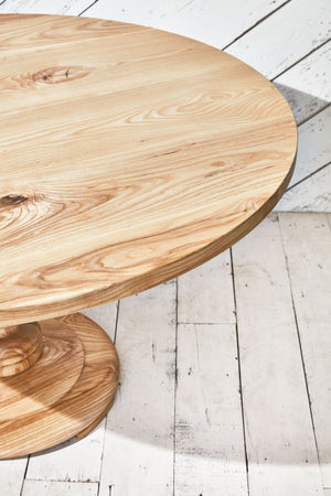 Oxford Pedestal Round Dining Table In Ash 3
