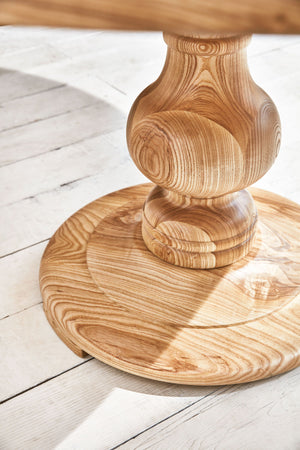 Oxford Pedestal Round Dining Table In Ash 6