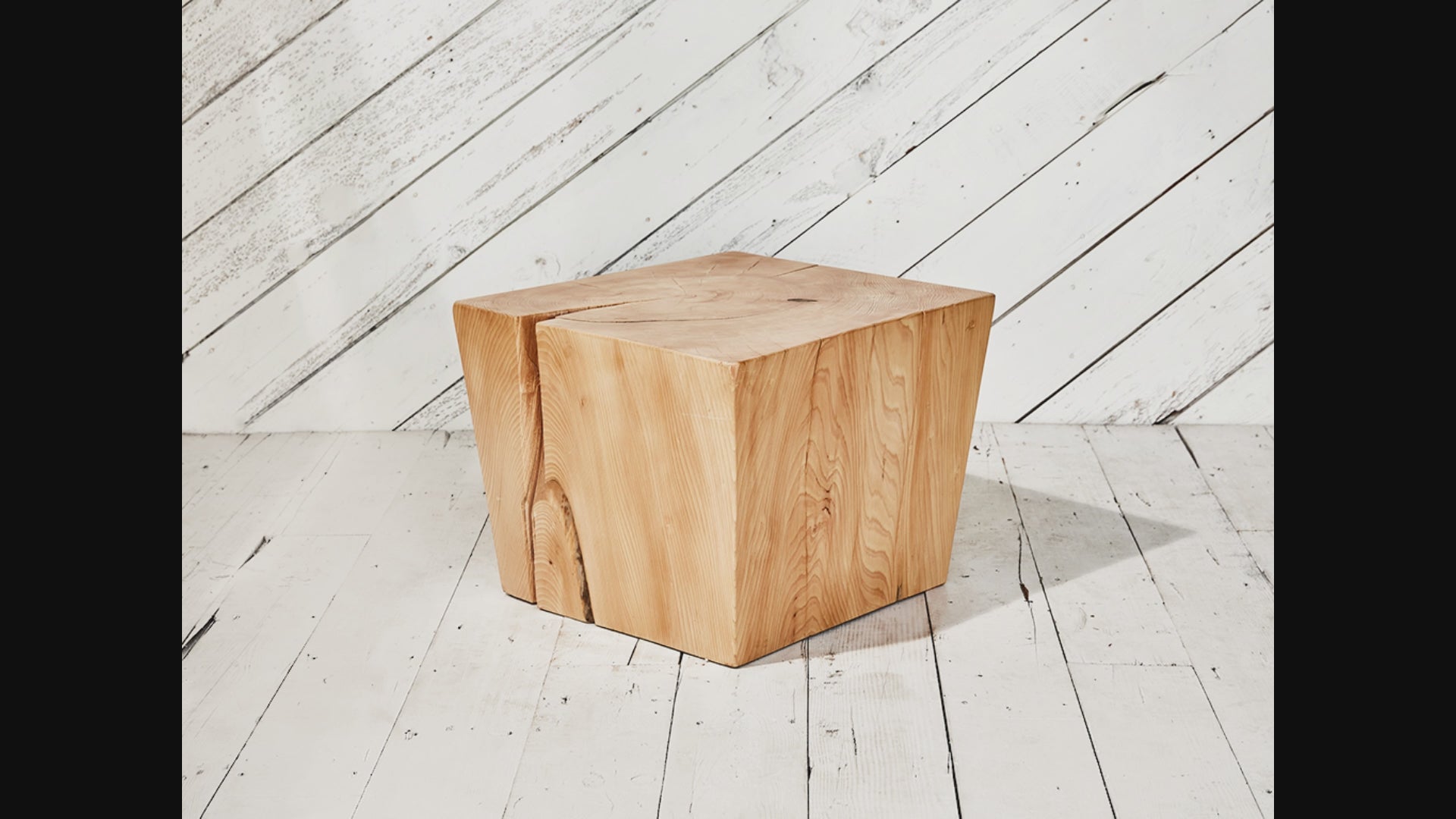 Solid hemlock wood table