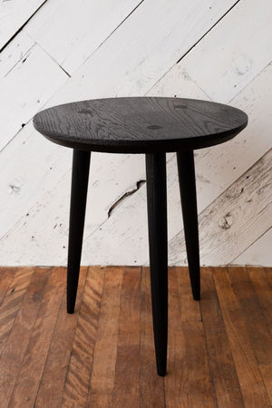 Torched Round Side Table 1