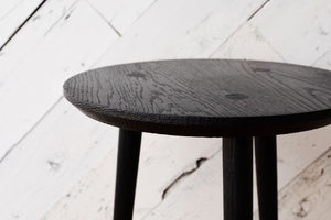 Torched Round Side Table 2